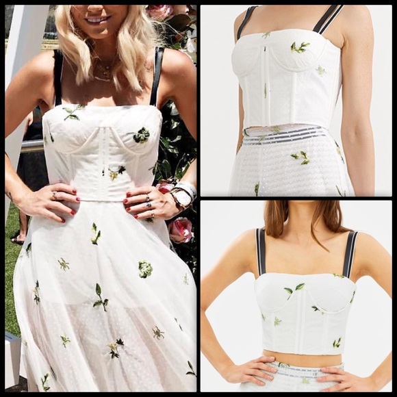 ASILIO 🍃 Love Comes Back Bustier Crop NWT - Picture 2 of 6